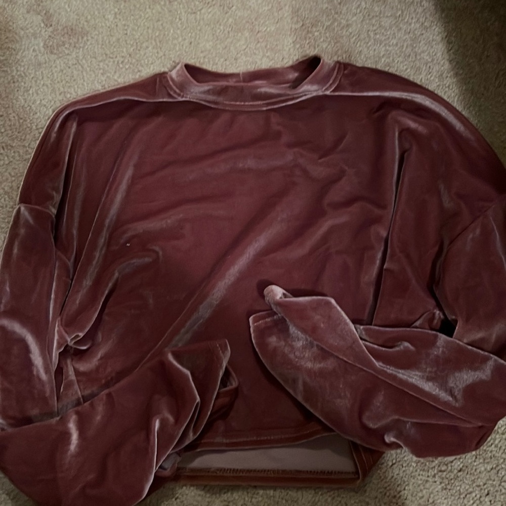 Velvet crop top